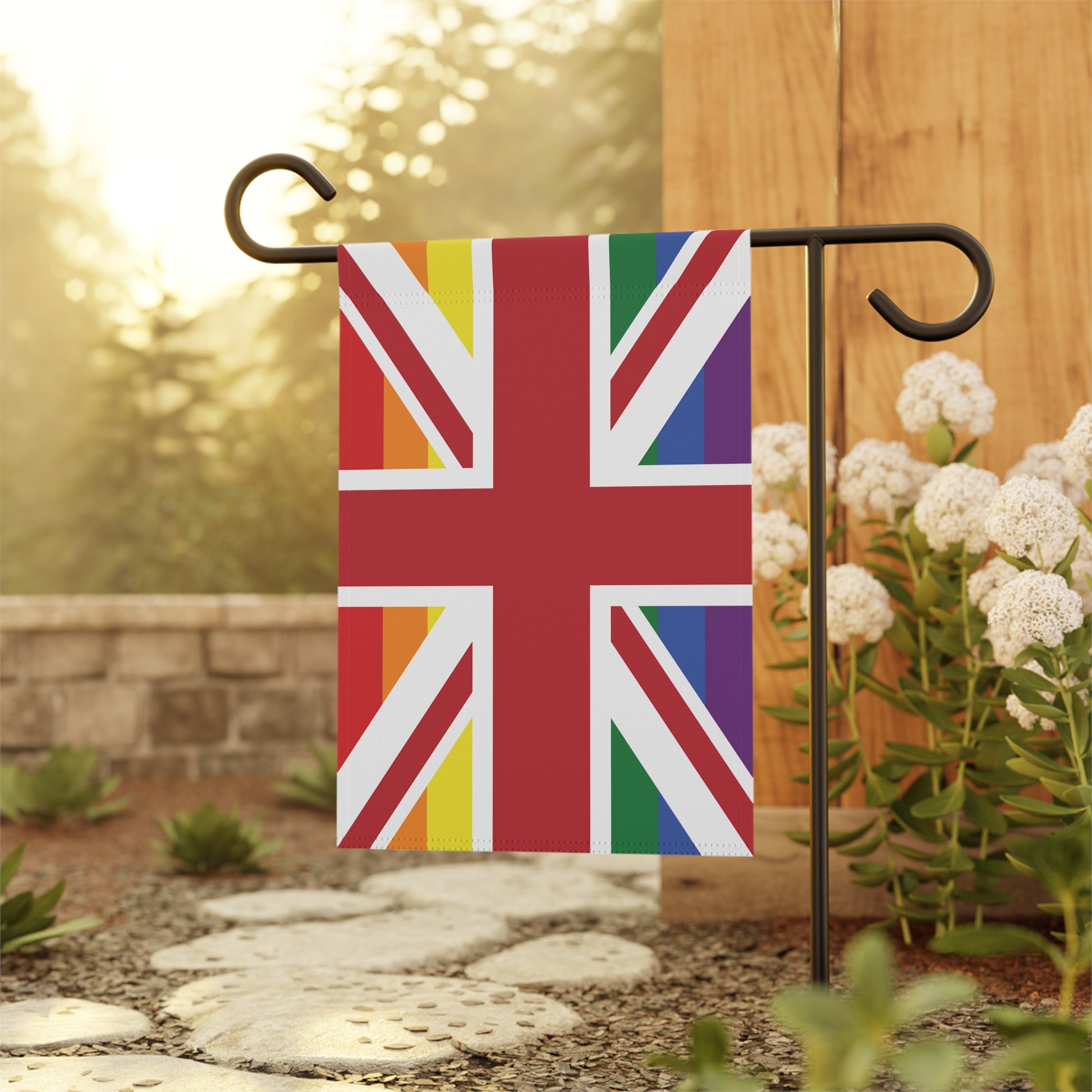 UK LGBTQIA+ Rainbow Pride Garden Flag Banner