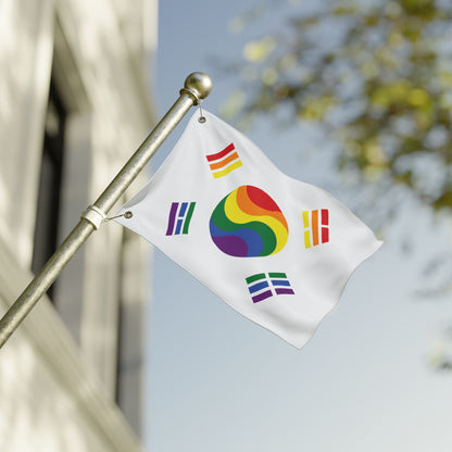 12'' × 18'' South Korea Rainbow Pride Flag with Grommets