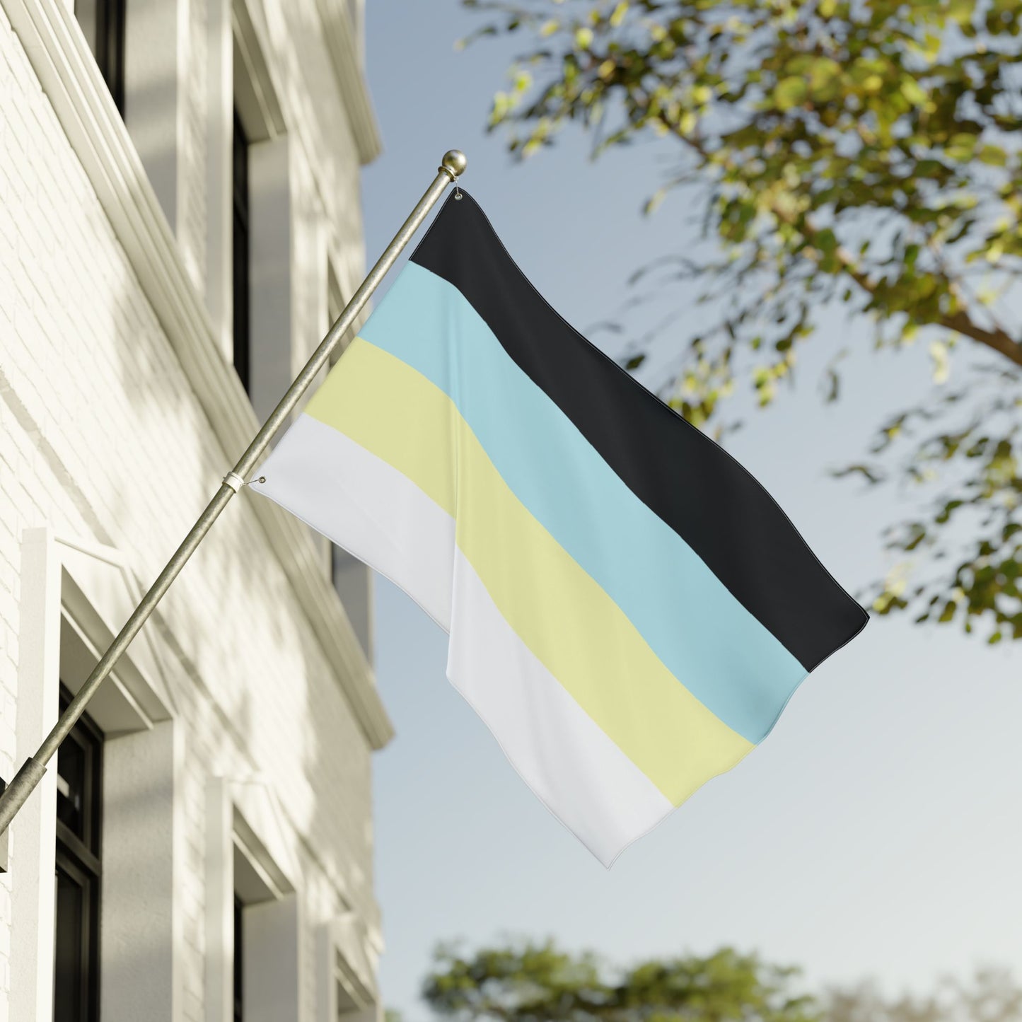 Requiesromantic 4-Stripe Pride Flag with Grommets
