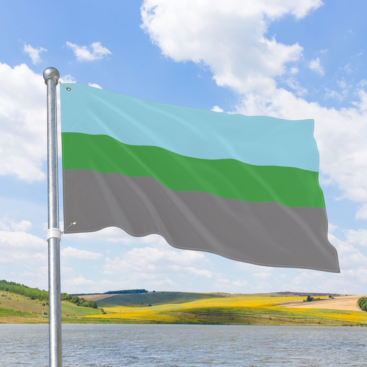 Autoromantic Pride Flag with Grommets