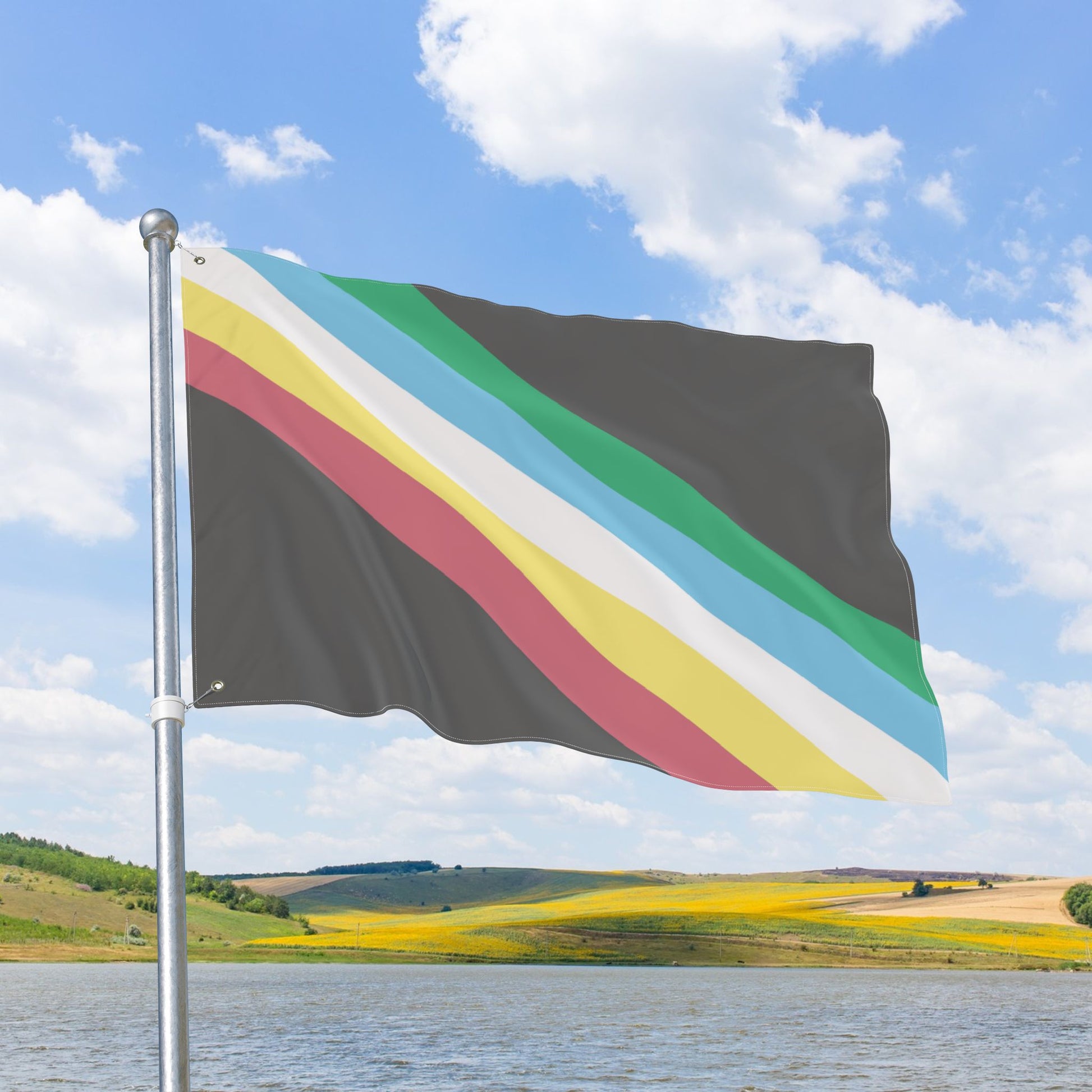Disability Pride Flag with Grommets