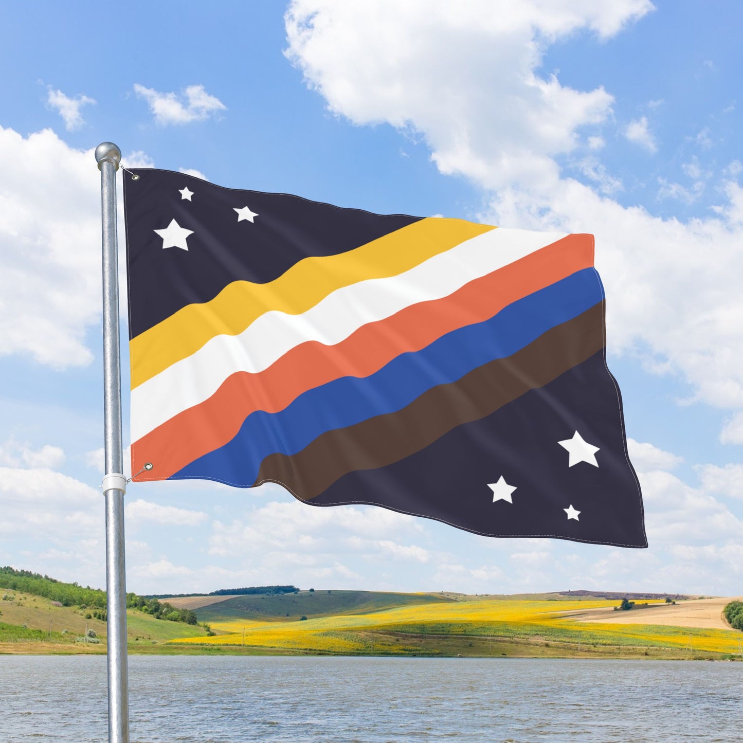 Fat Pride Flag with Grommets