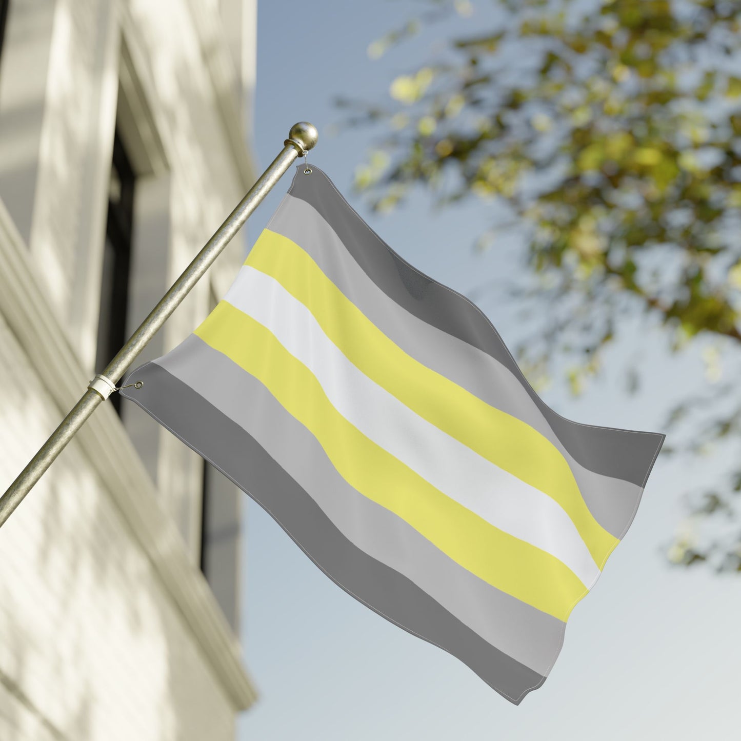 24'' × 36'' Demigender Pride Flag with Grommets