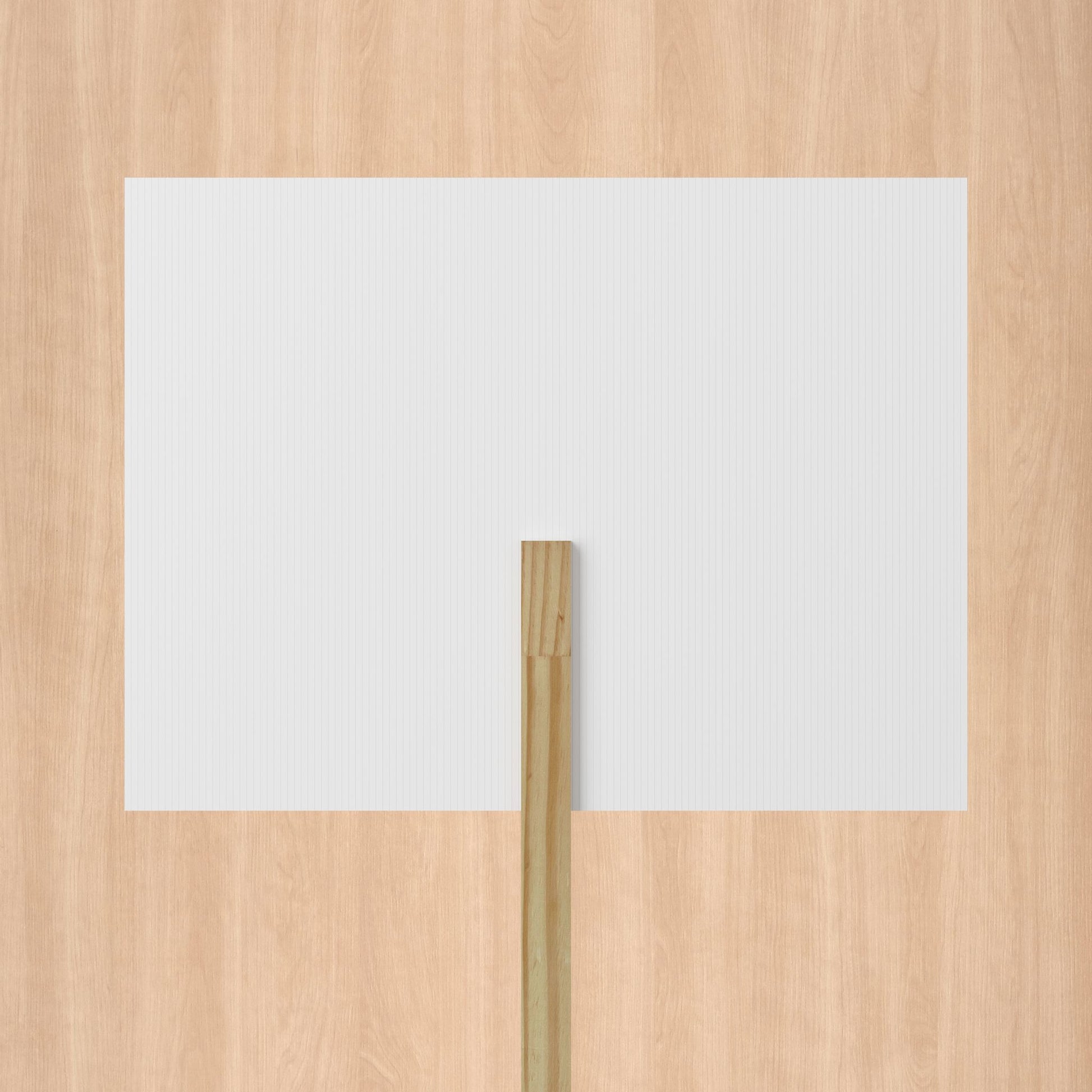 No Kings Light Blue Protest Sign