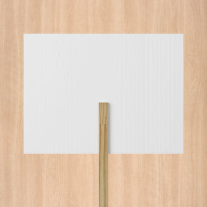 No Kings Light Blue Protest Sign