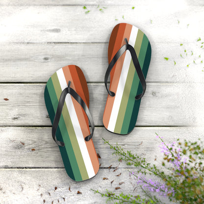 L Black sole Nebulasexual Pride Flip Flops