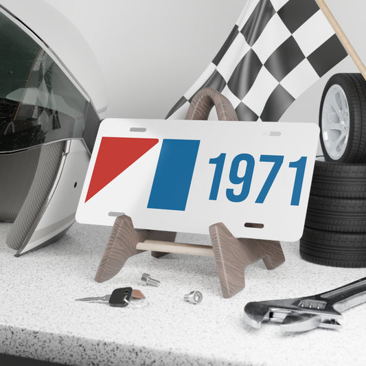 AMC Logo w/ Blue Year White Custom Vanity Plates
