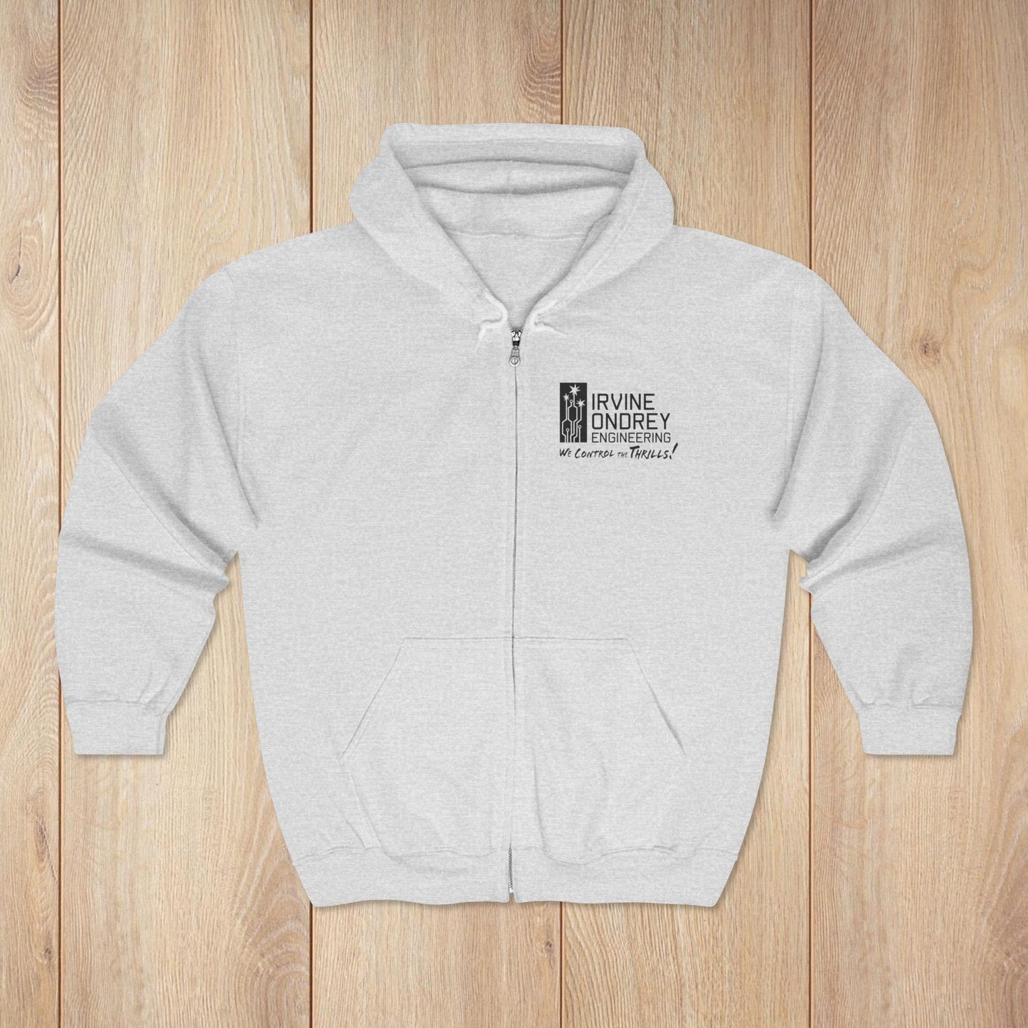 Ash OG Steelie Zip Hoodie • Irvine Ondrey Engineering