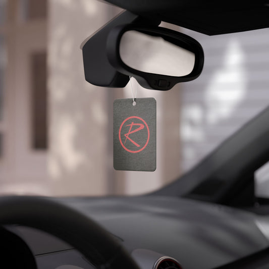 Rambler Red Logo Black Air Freshener