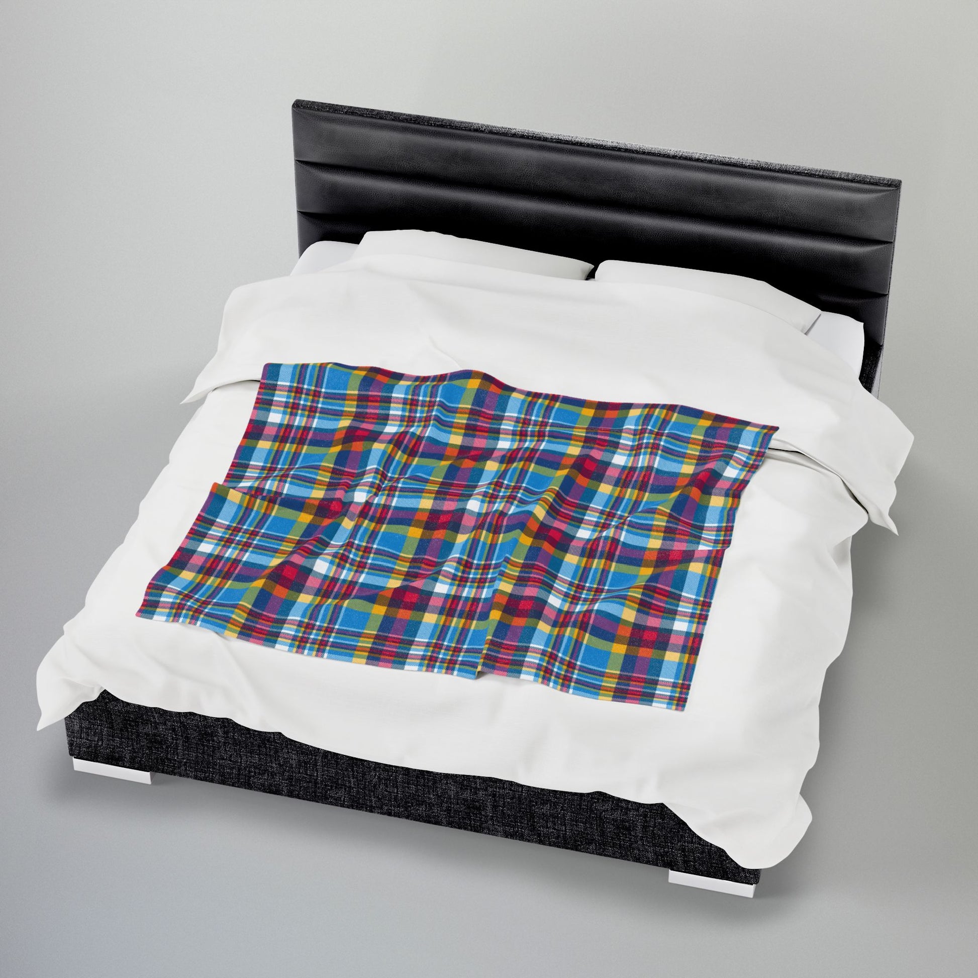 Polyamory Pride Plaid Velveteen Plush Blanket