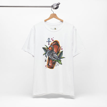 Mummy Lovebird Hand-Drawn & Hand-Colored Tee