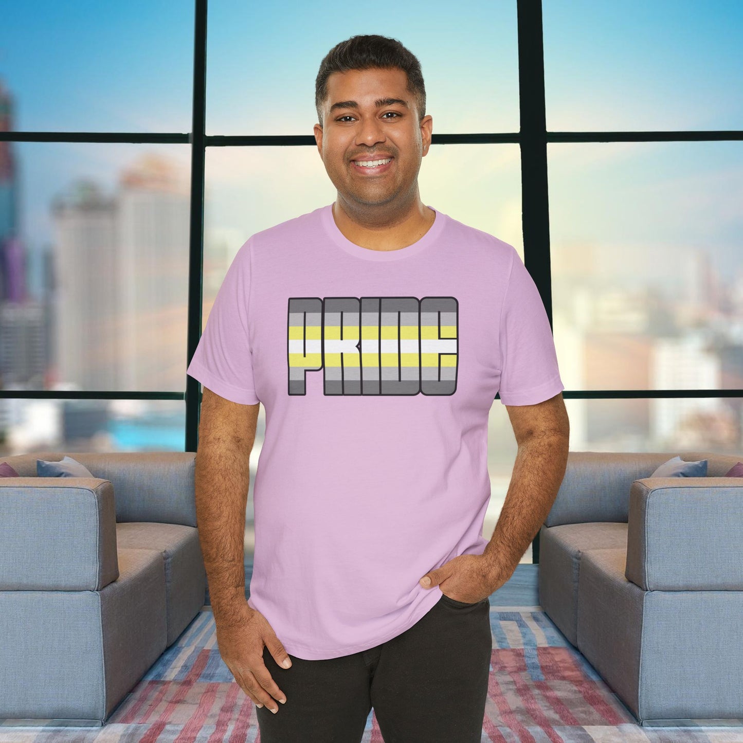 Lilac Demigender Pride Tee