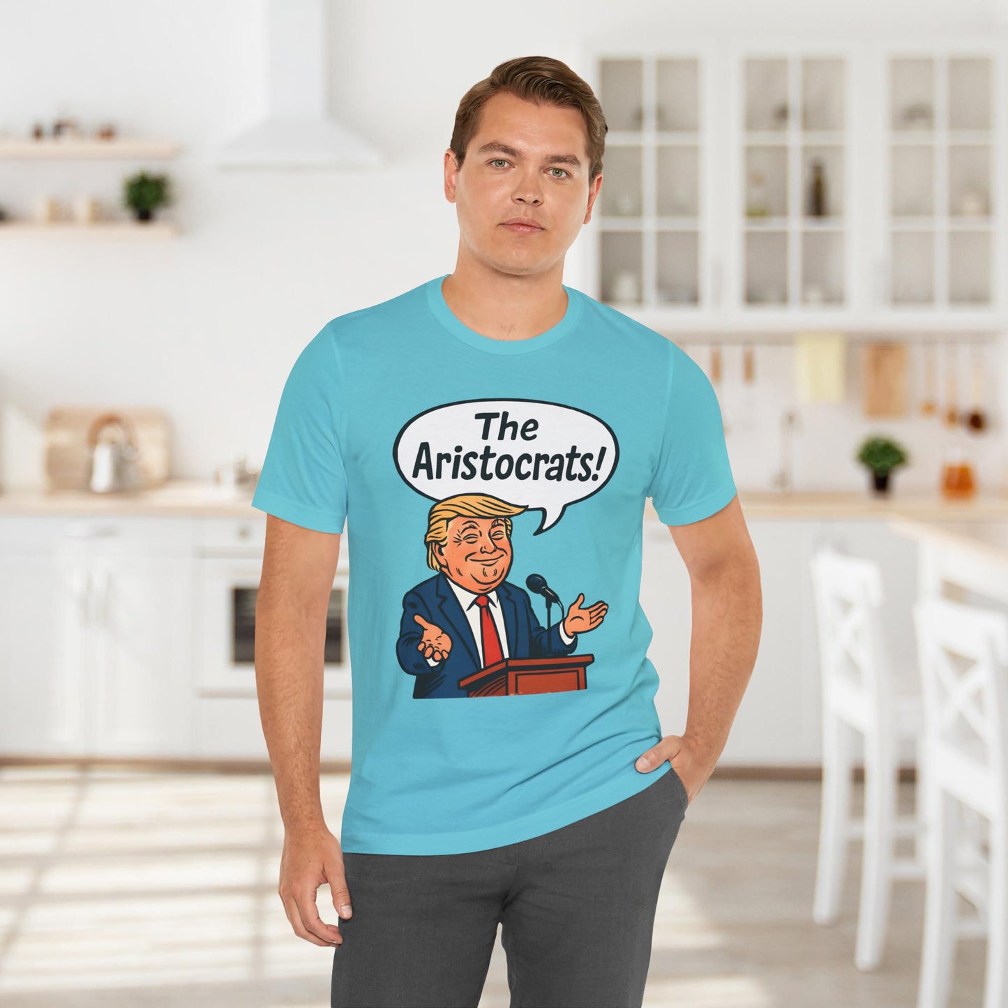 Turquoise Trump Aristocrats T-Shirt