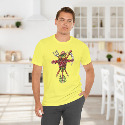 Scarecrow Lovebird, Hand-Drawn & Hand-Colored Tee