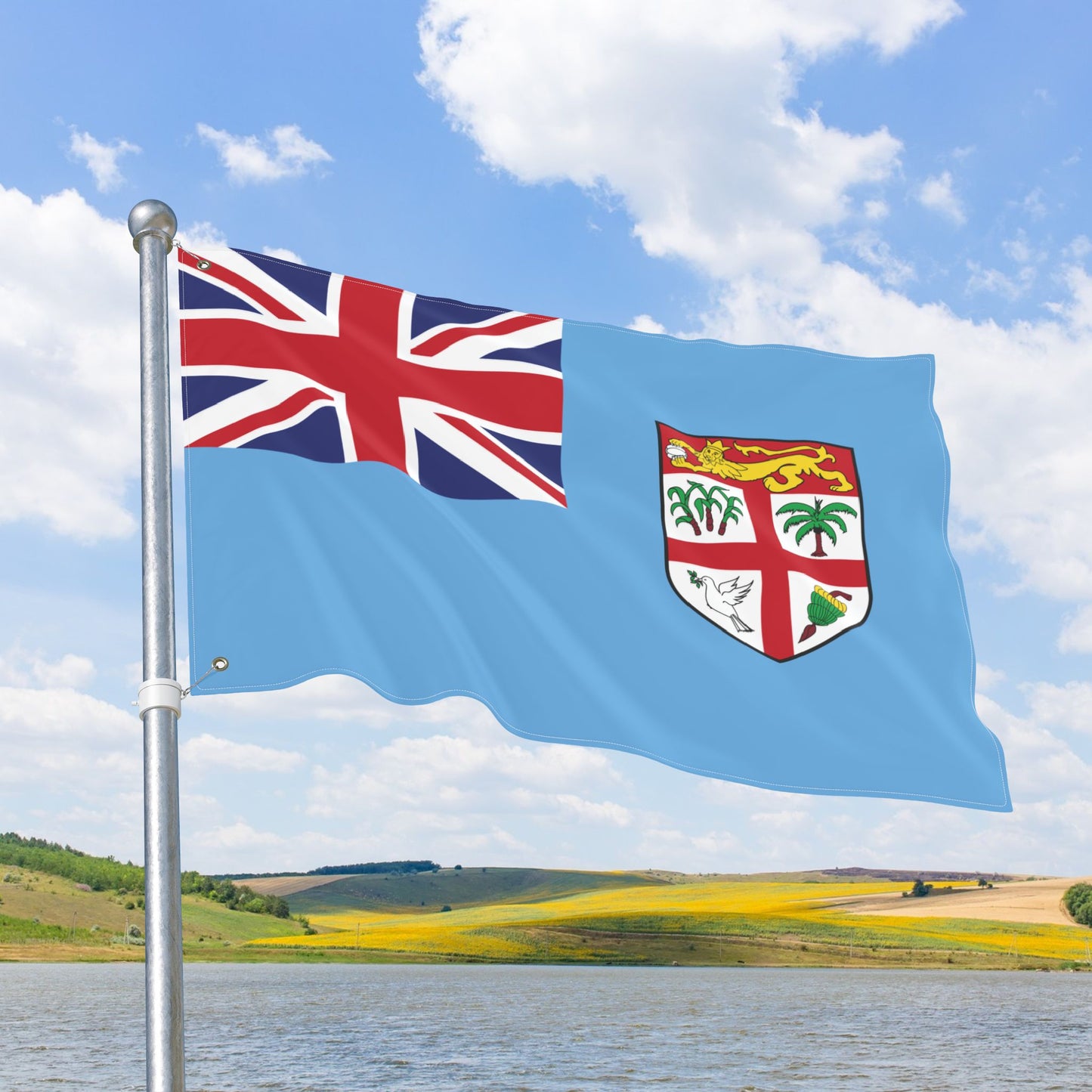 Fiji Flag with Grommets