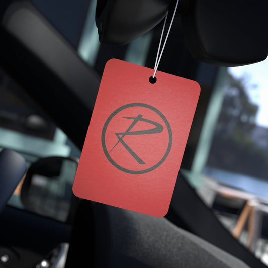 Rambler Black Logo Red Air Freshener