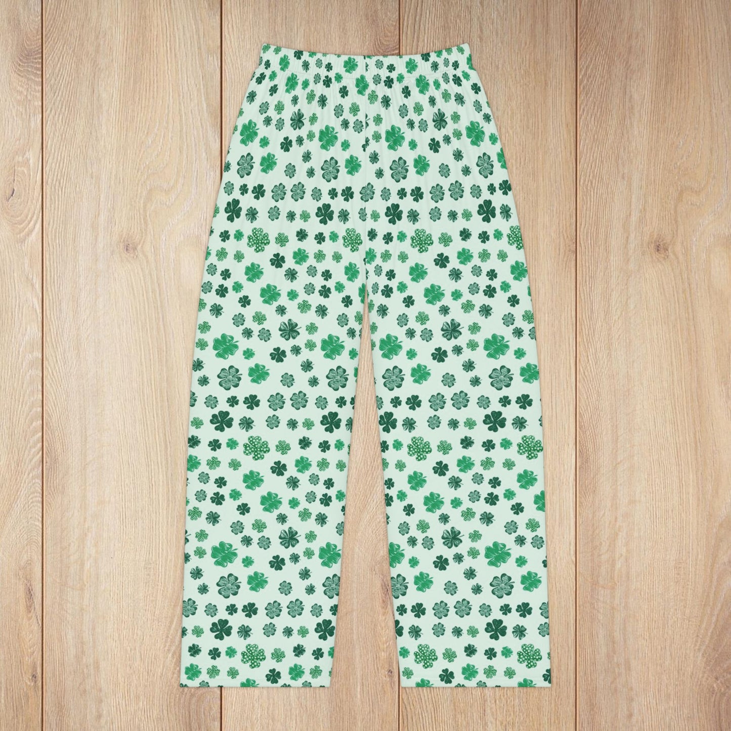 Women’s St. Patrick’s Day 4 Leaf Clover Shamrock Pajama Pants