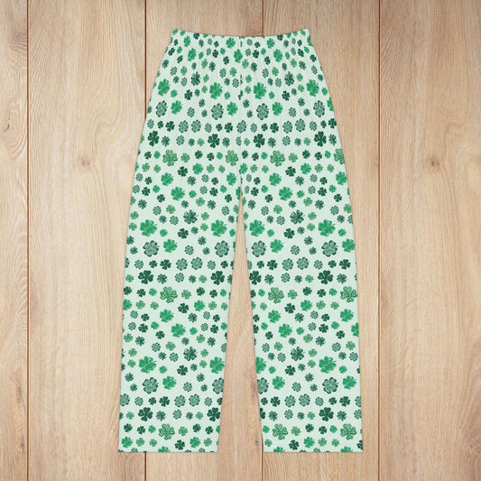 Women’s St. Patrick’s Day 4 Leaf Clover Shamrock Pajama Pants