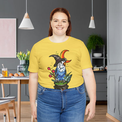 Lovebird Witch, Hand-Drawn & Hand-Colored Tee