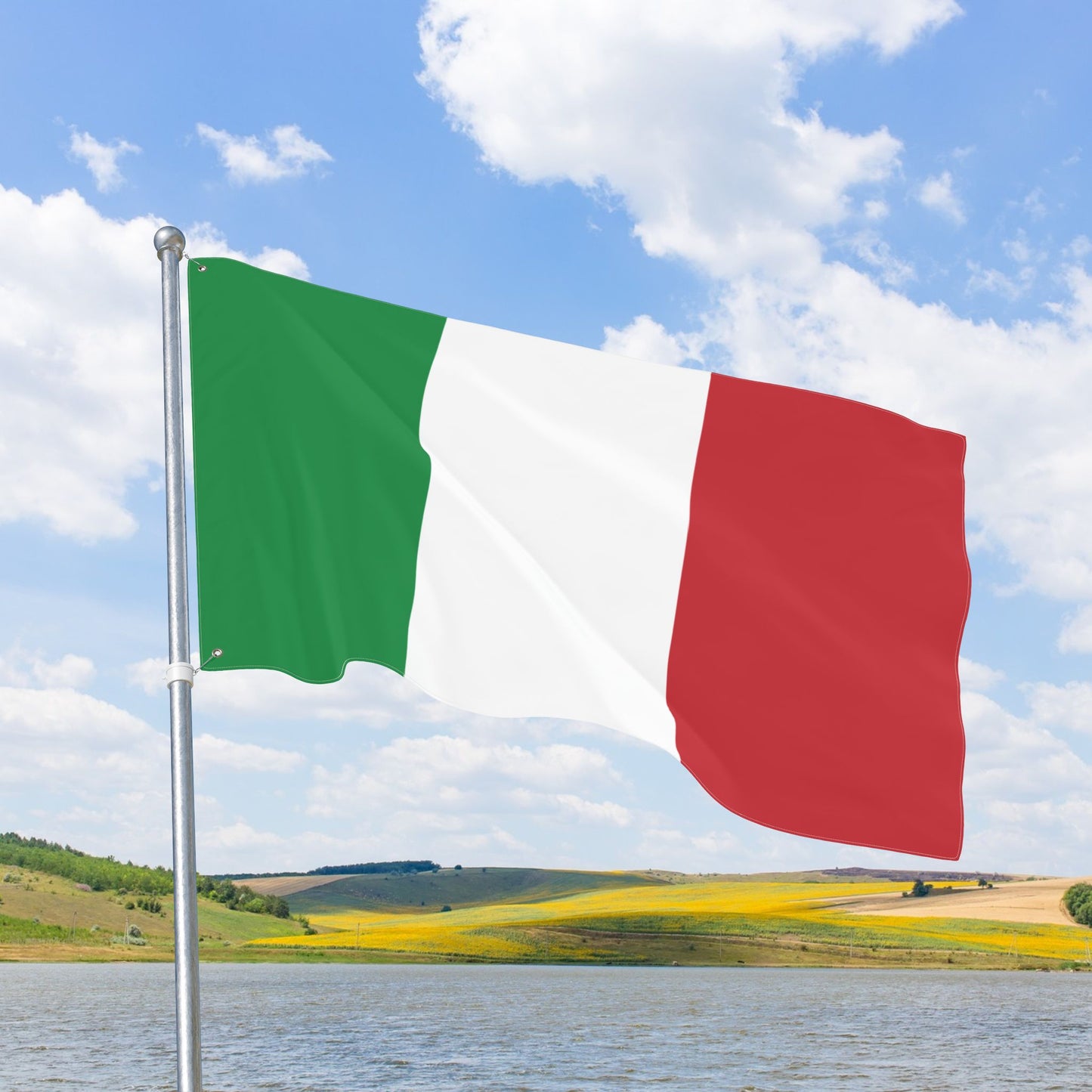 Italy Flag with Grommets