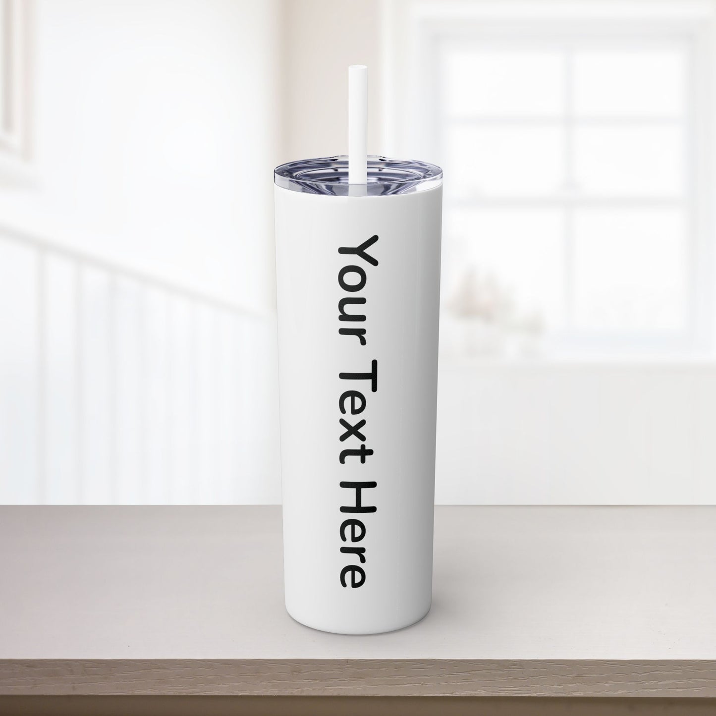 Custom 20oz Skinny Tumbler with Straw