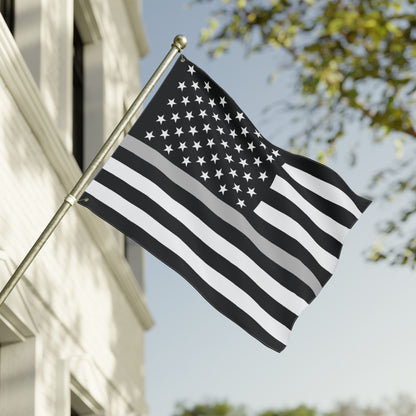 30'' × 40'' USA Thin Silver Line American Flag with Grommets
