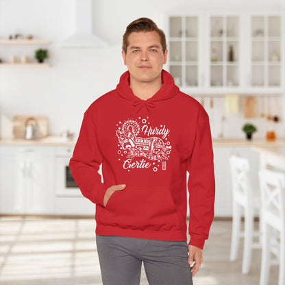 Hurdy Gertie Hooded Sweatshirt, Frenchton Dog Line Art Hoodie