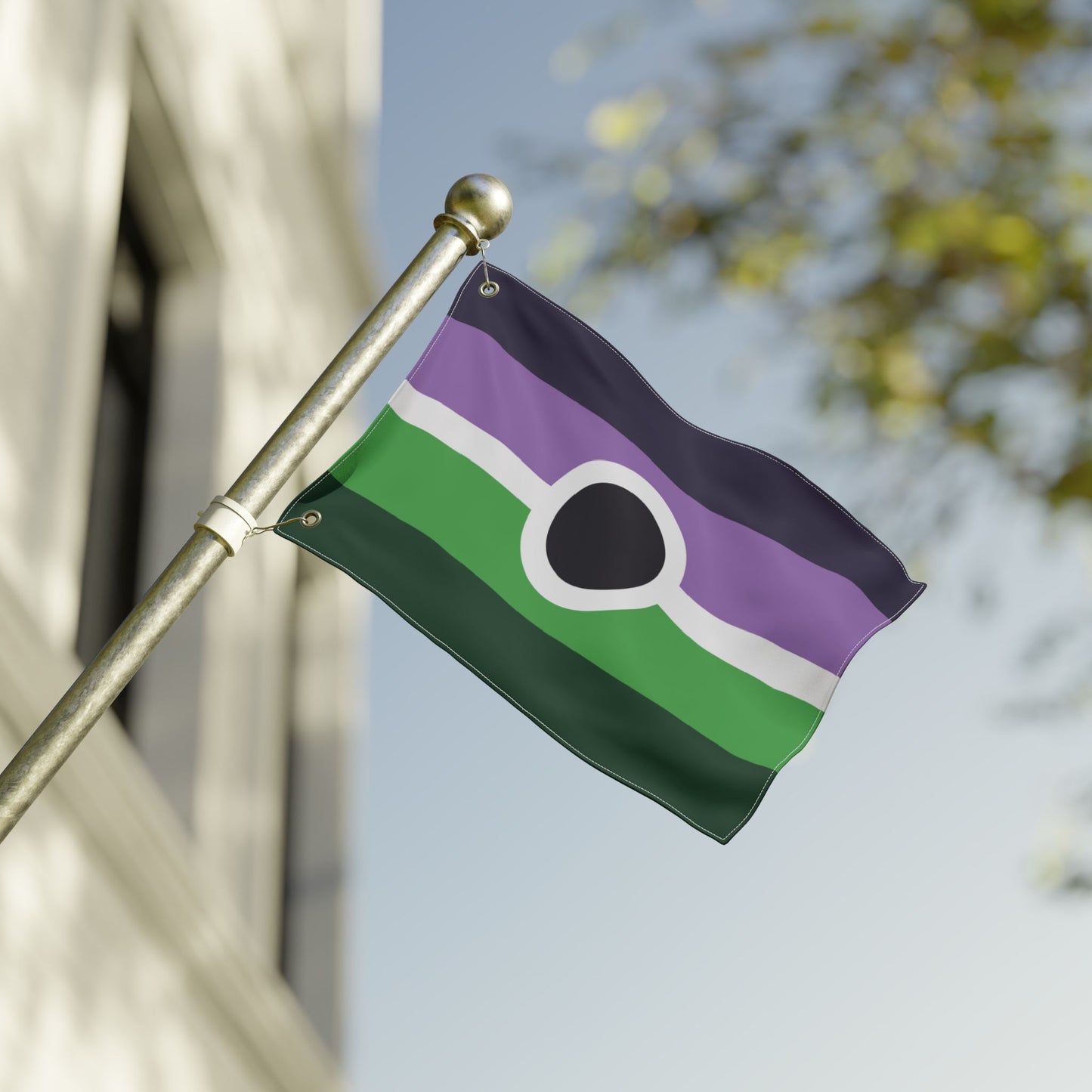 12'' × 18'' Voidpunk Pride Flag with Grommets