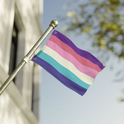 12'' × 18'' Aurora Lesboy Pride Flag with Grommets