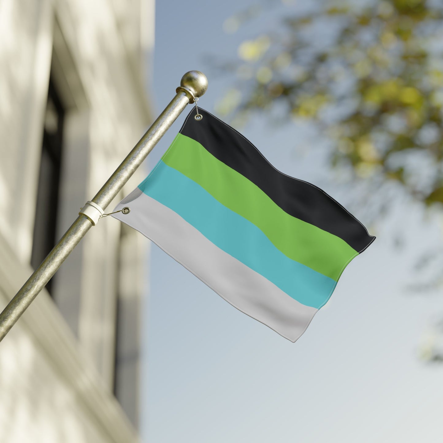 12'' × 18'' Quoiromantic Pride Flag with Grommets
