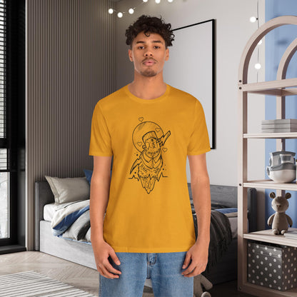 Frankenstein Lovebird, Line Art Tee