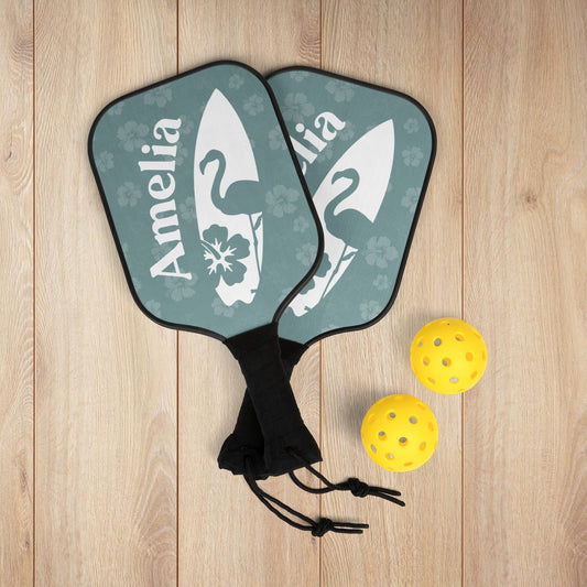 Surf’s Up Flamingo Pickleball Paddles