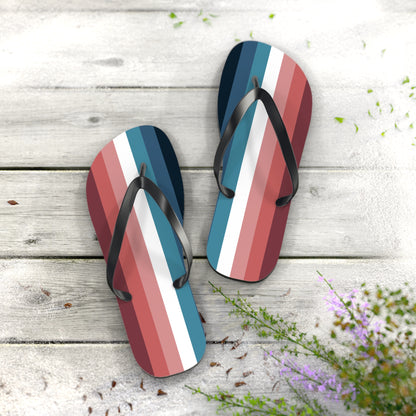 XL Black sole Nebularomantic Pride Flip Flops