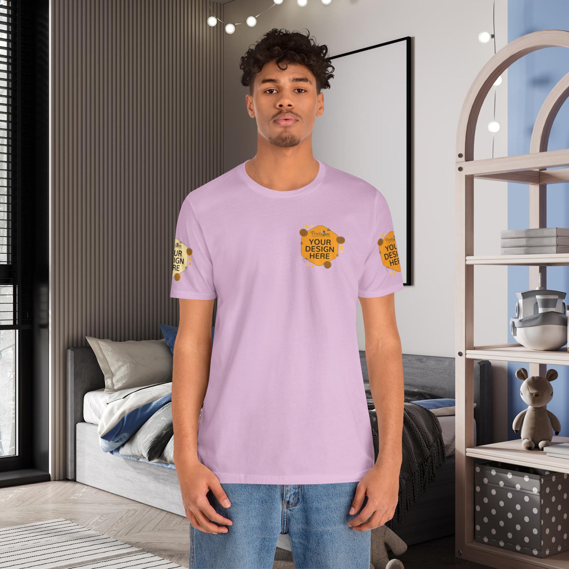 Custom Pink & Purple Tees for BELLA+CANVAS® 3001