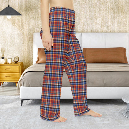 Women’s Red, Blue & Orange Ohio Plaid Women’s Pajama Pants