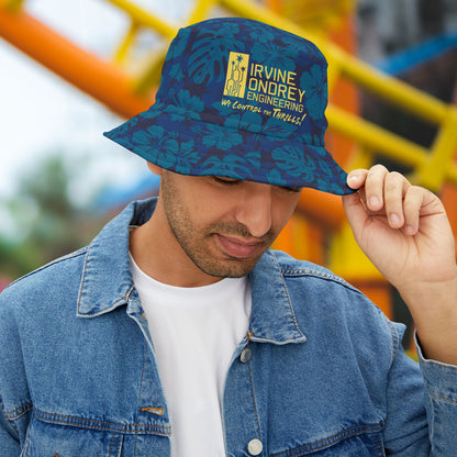 Blue Tropical Bucket Hat • Irvine Ondrey Engineering