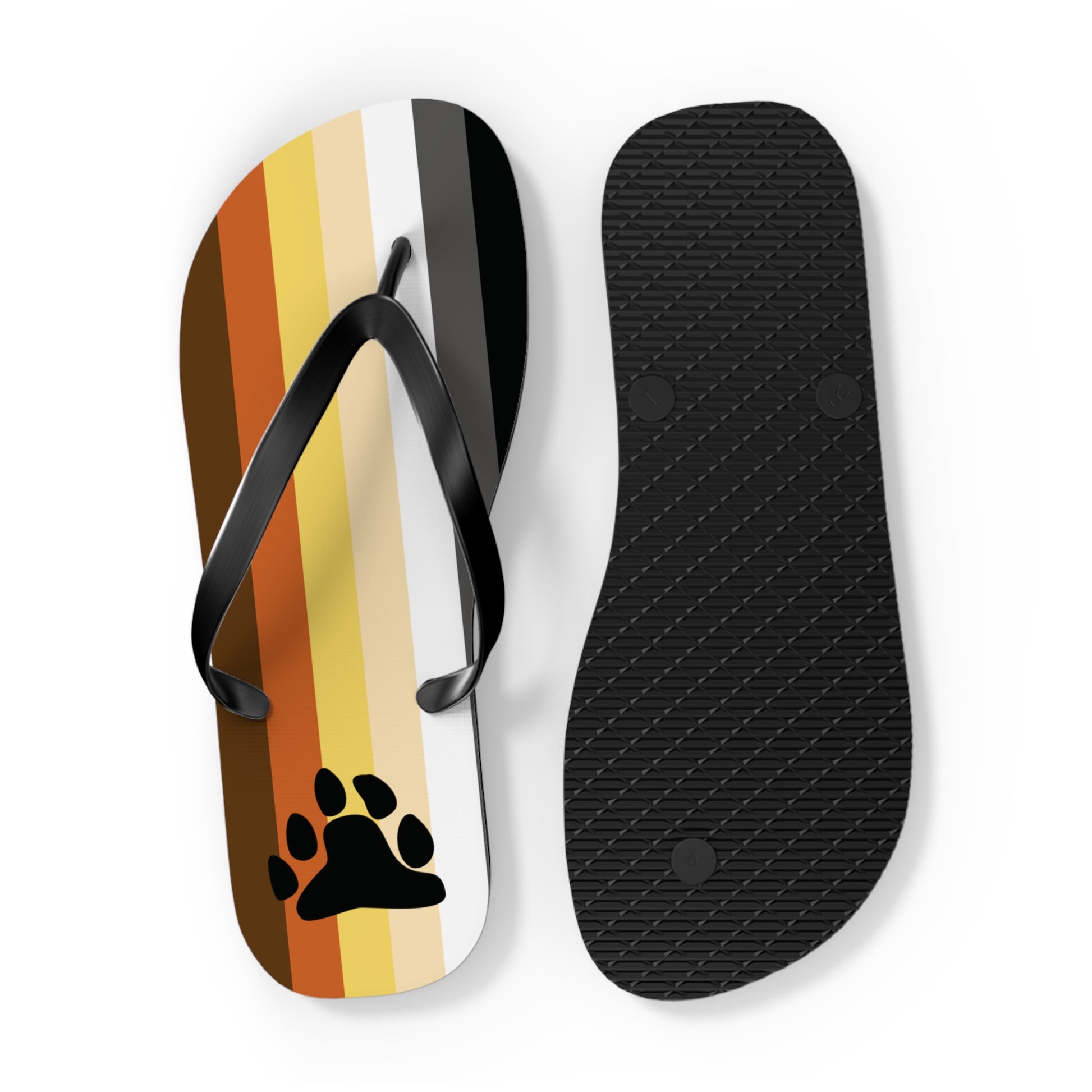 Bear with Paw Pride Flip Flops