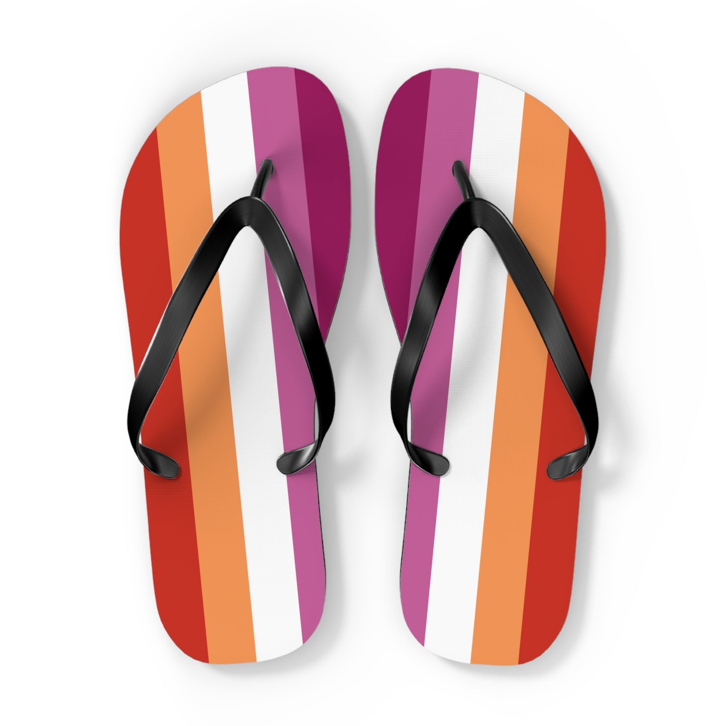 Lesbian Pride Flip Flops