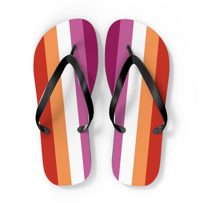 Lesbian Pride Flip Flops