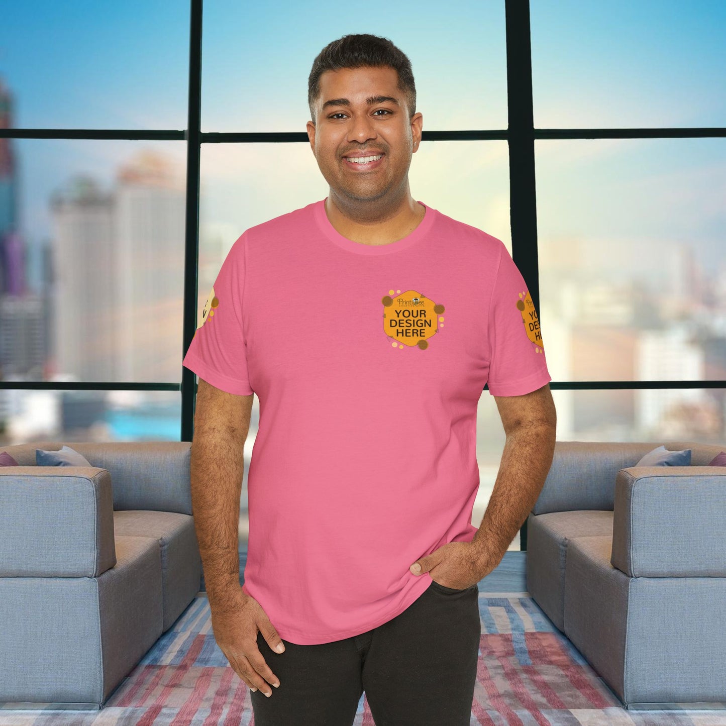 Charity Pink Custom Pink & Purple Tees for BELLA+CANVAS® 3001