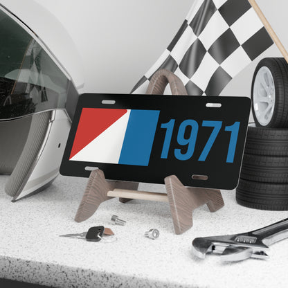 AMC Logo w/ Blue Year Black Custom Vanity Plates