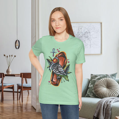 Mummy Lovebird Hand-Drawn & Hand-Colored Tee