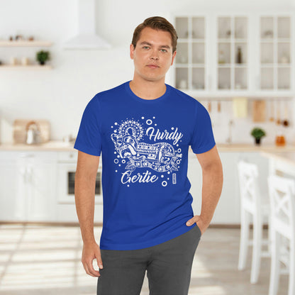 Hurdy Gertie Tee, Chemise Frenchton Dog Line Art