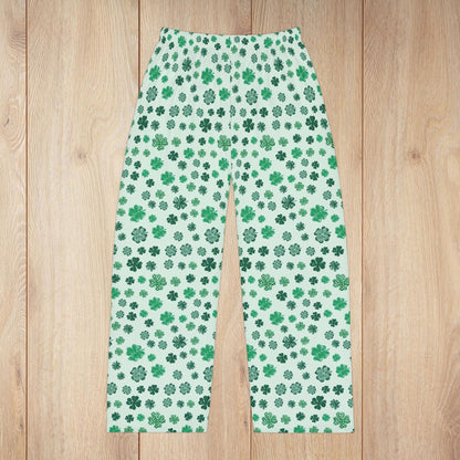 Men’s St. Patrick’s Day 4 Leaf Clover Shamrock Pajama Pants