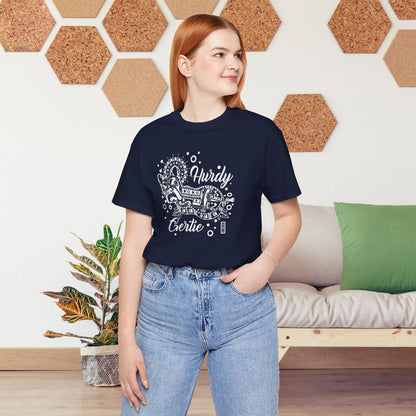 Hurdy Gertie Tee, Frenchton Dog Line Art Shirt