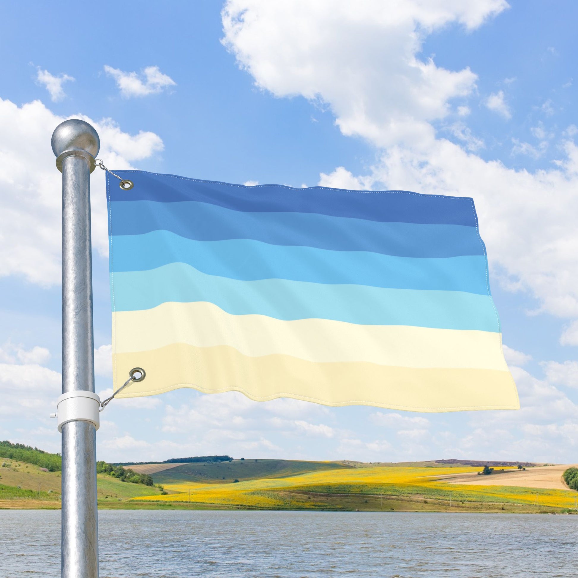 Uranic Double-Sided Pride Flag with Grommets