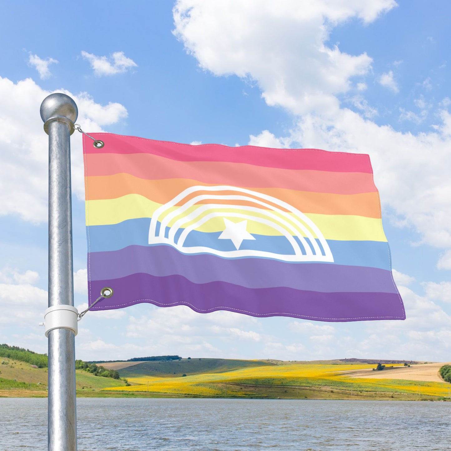 Xenogender Pride Flag with Grommets