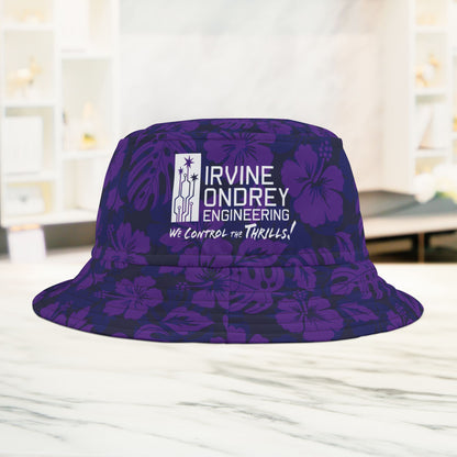 Purple Tropical Bucket Hat • Irvine Ondrey Engineering