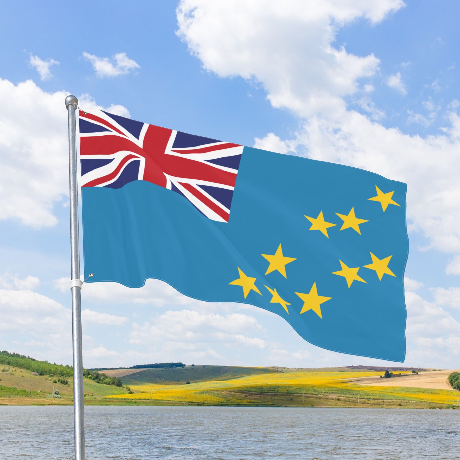 Tuvalu Flag with Grommets