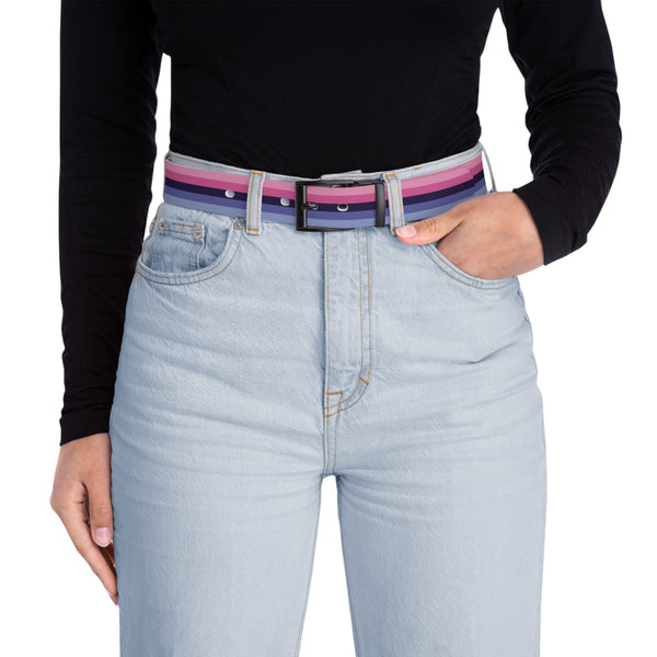 Black Metal 50'' Omnisexual Pride Flag Belt